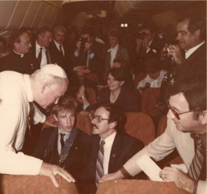 Le pape Jean-Paul II et Louis-André Naud